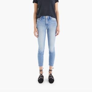 Mother High Waisted Looker Ankle Fray